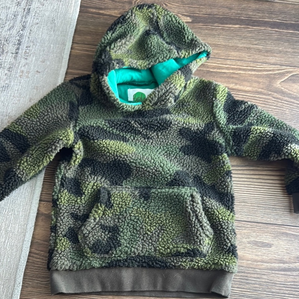 Boden Kids Camouflage Fleece Hoodie